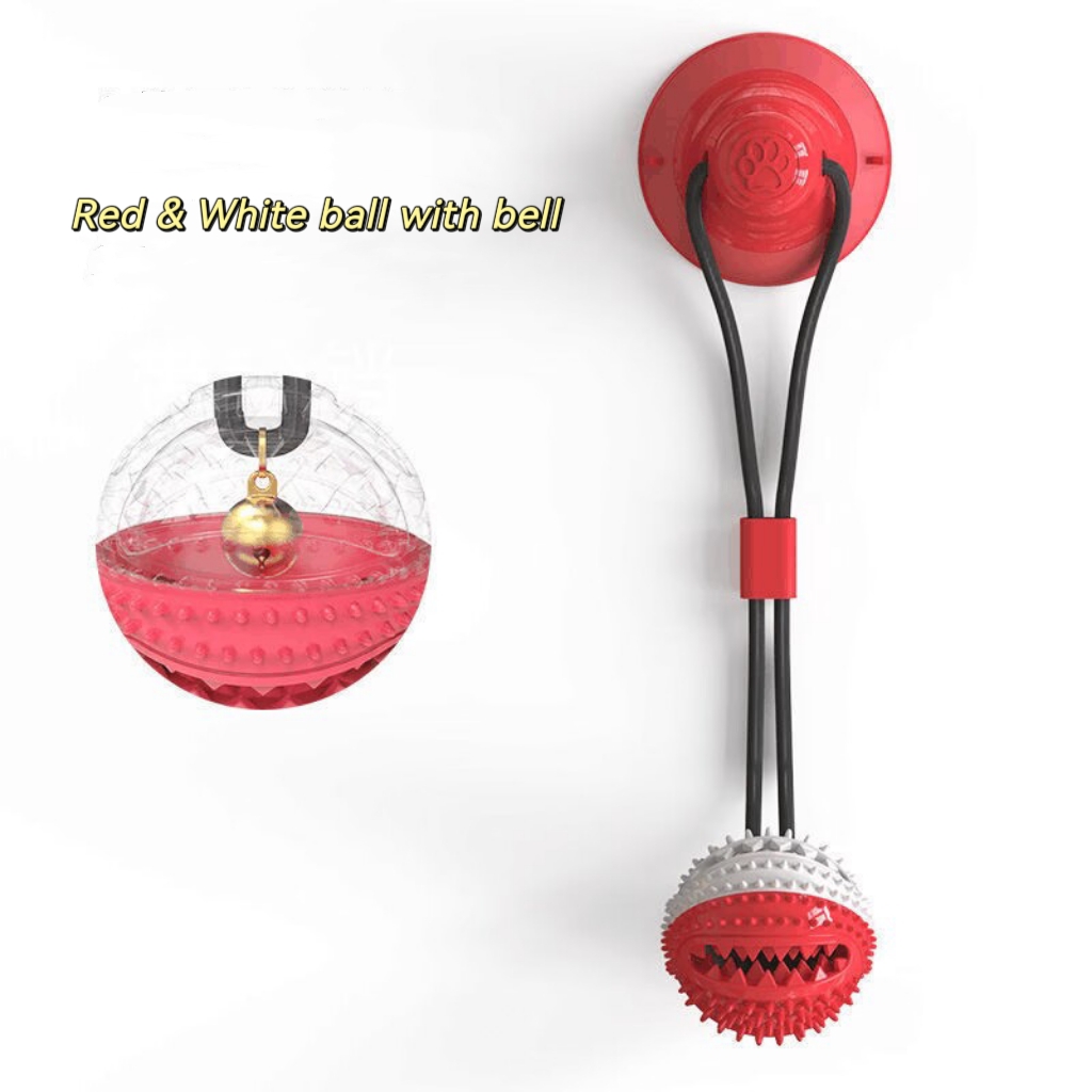Red& White ball with bell