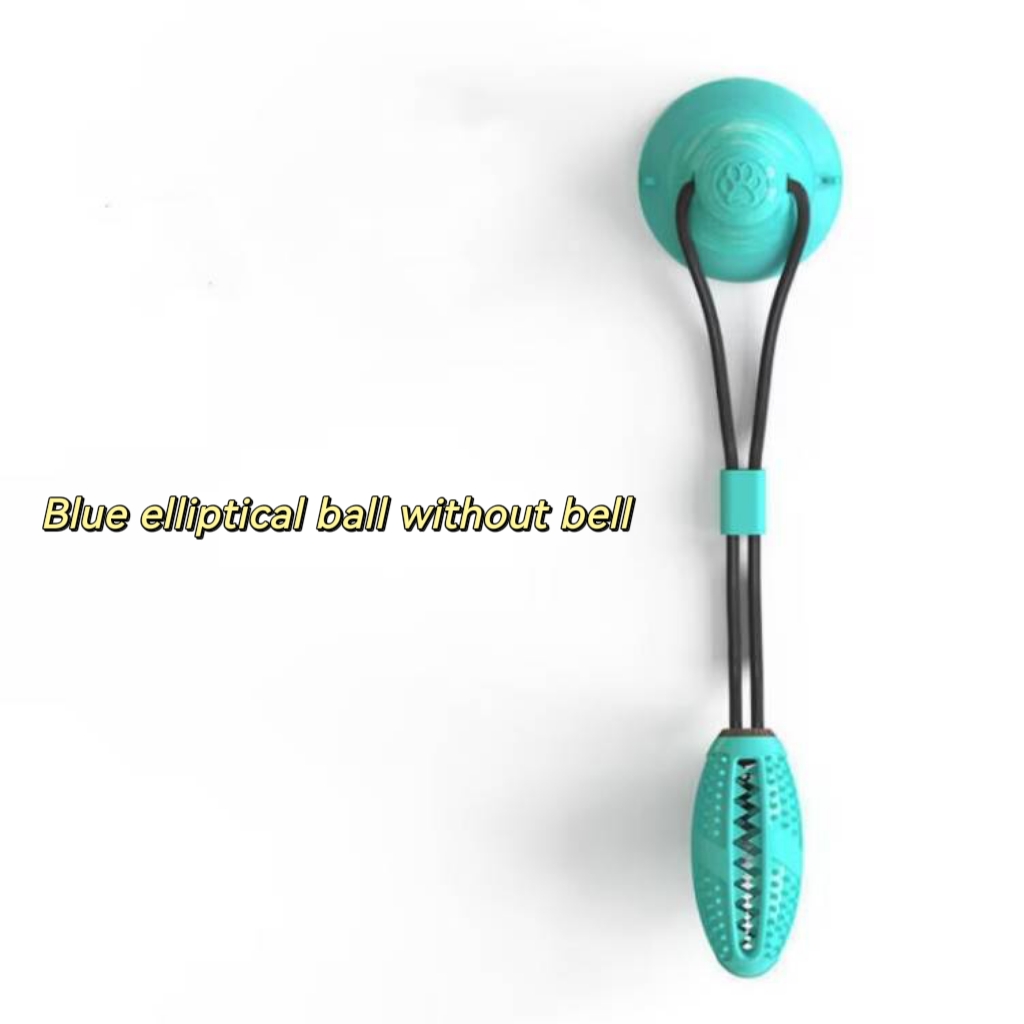 Blue elliptical ball without bell