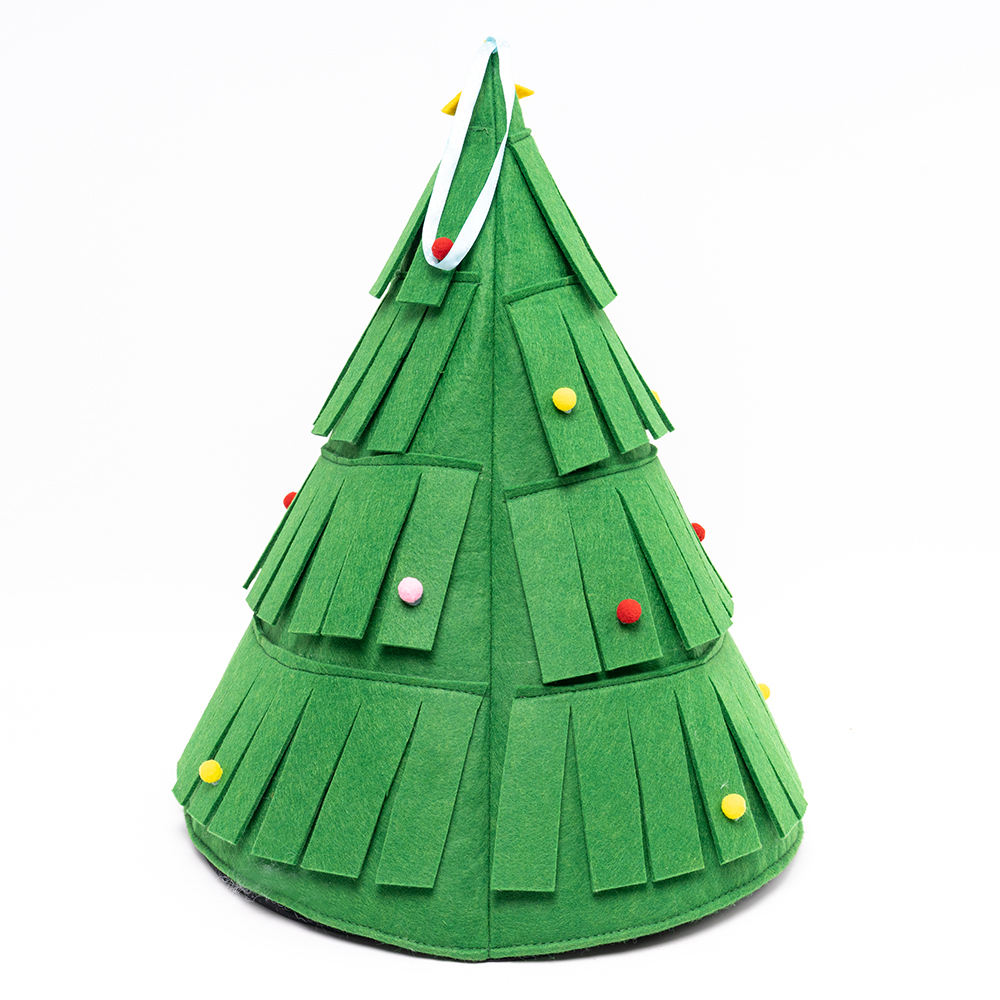 Manufacturer Wholesale Green Triangle Cat Bed Christmas Tree