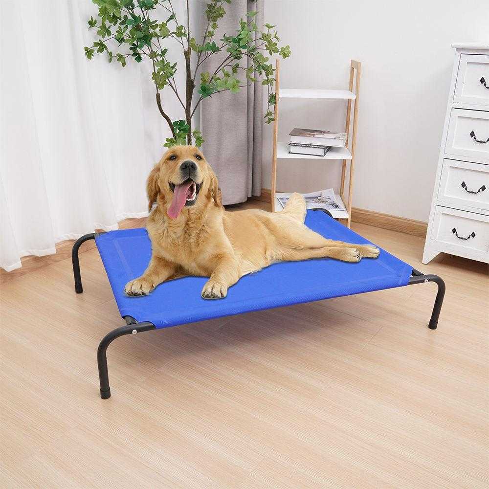 Foldable Outdoor Metal Pet Dog Elevated Bed Waterproof Outdoor Dog Bed