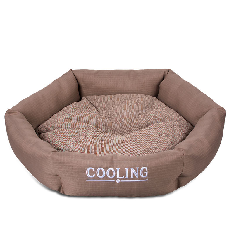 Custom Comfortable Feel Cooling Pet Bed Sofa Sleeping Hexagon Dog Bed