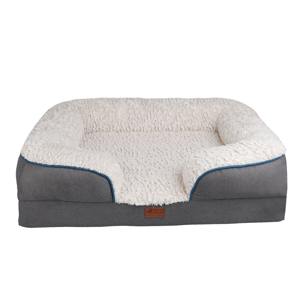 Detachable Removable Warm Cover Orthopedic Foam Dog Bed