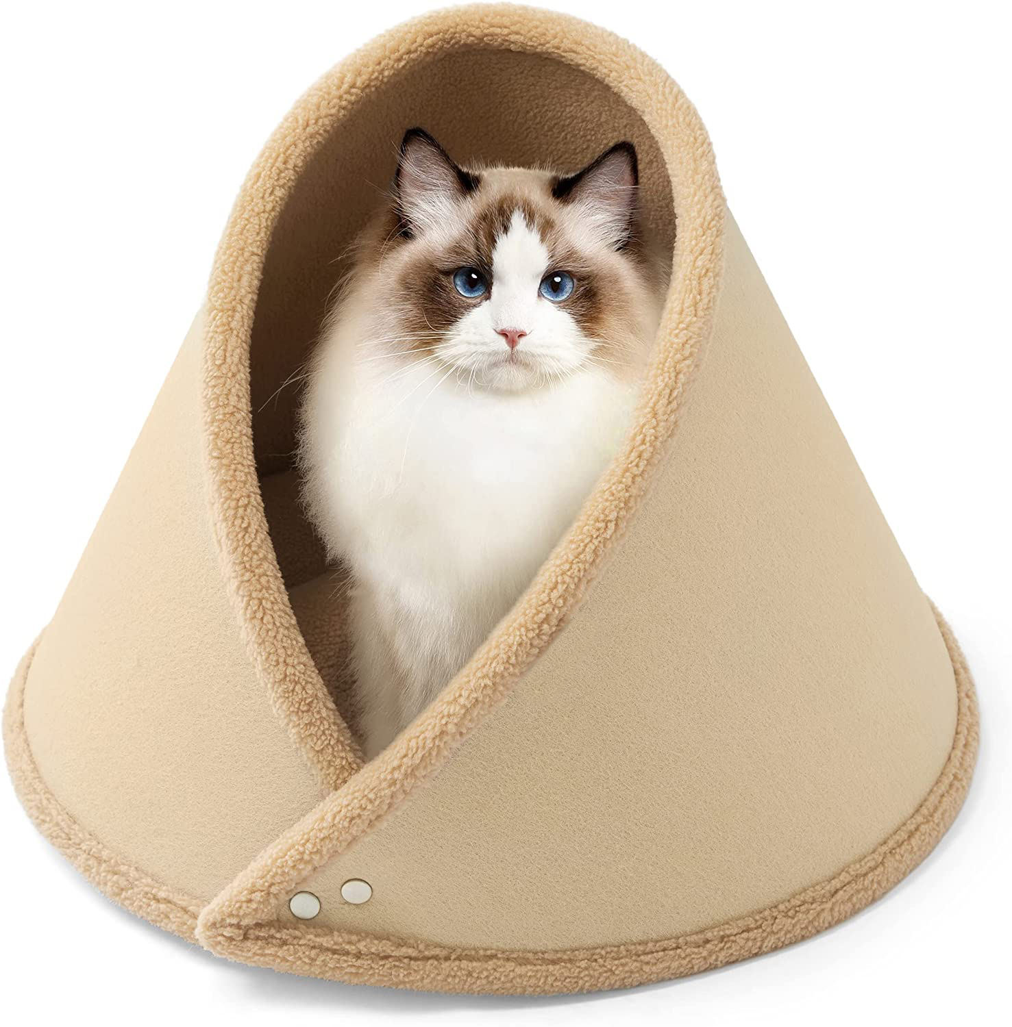 New Comfortable Fluffy And Felt Pet Bed For Cat Small Dogs