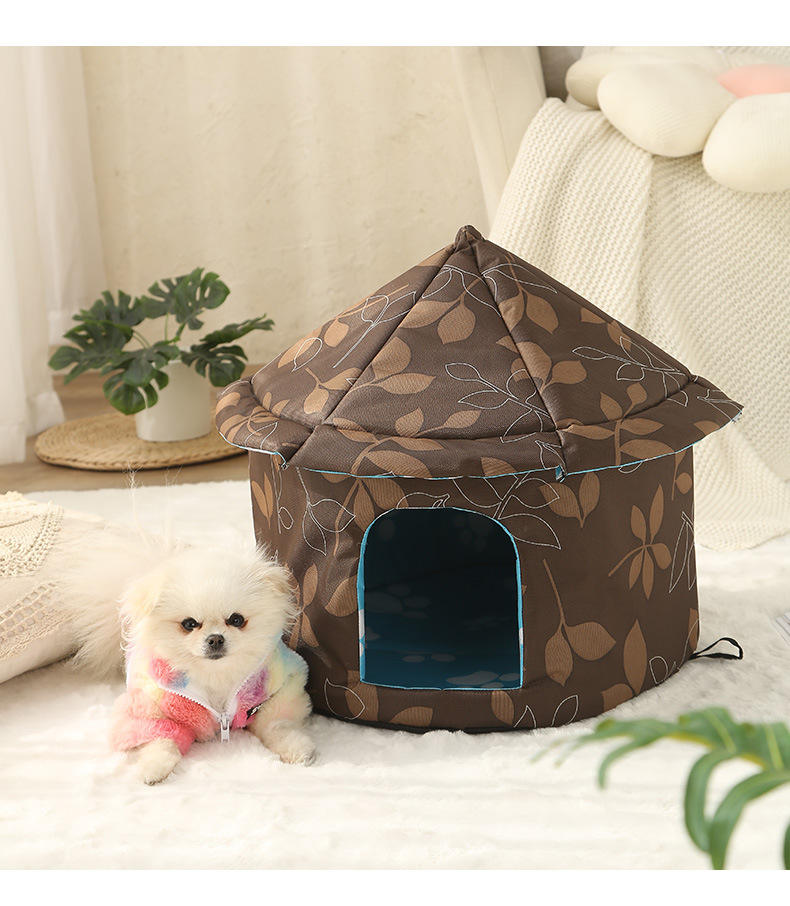 Custom Outdoor Camouflage Waterproof Warm Pet Dog House Bed