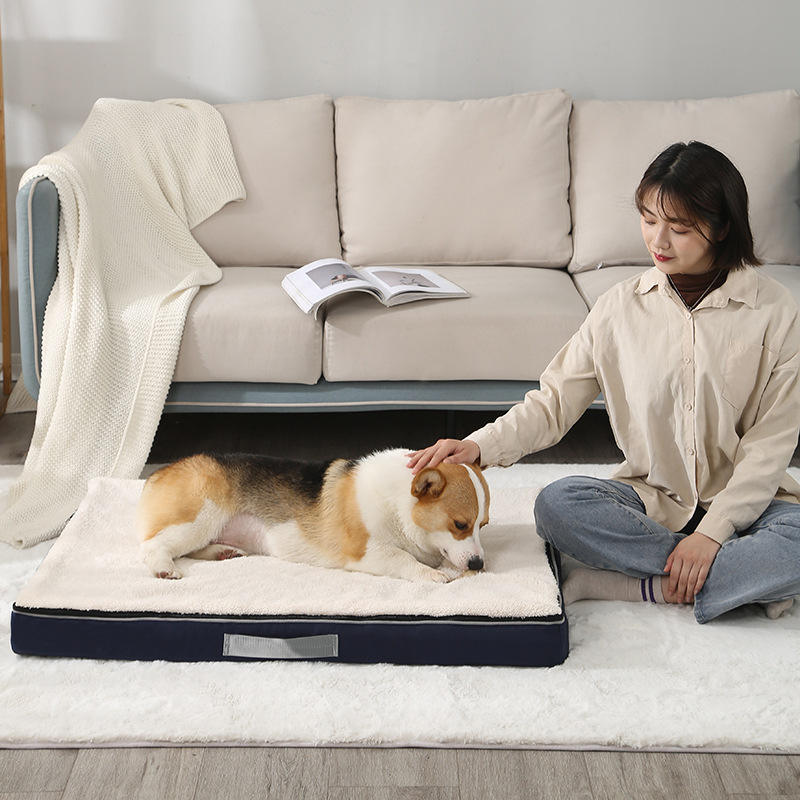 Portable Luxury Warm Comfortable Memory Foam Pet Bed Luxury Dog Bed