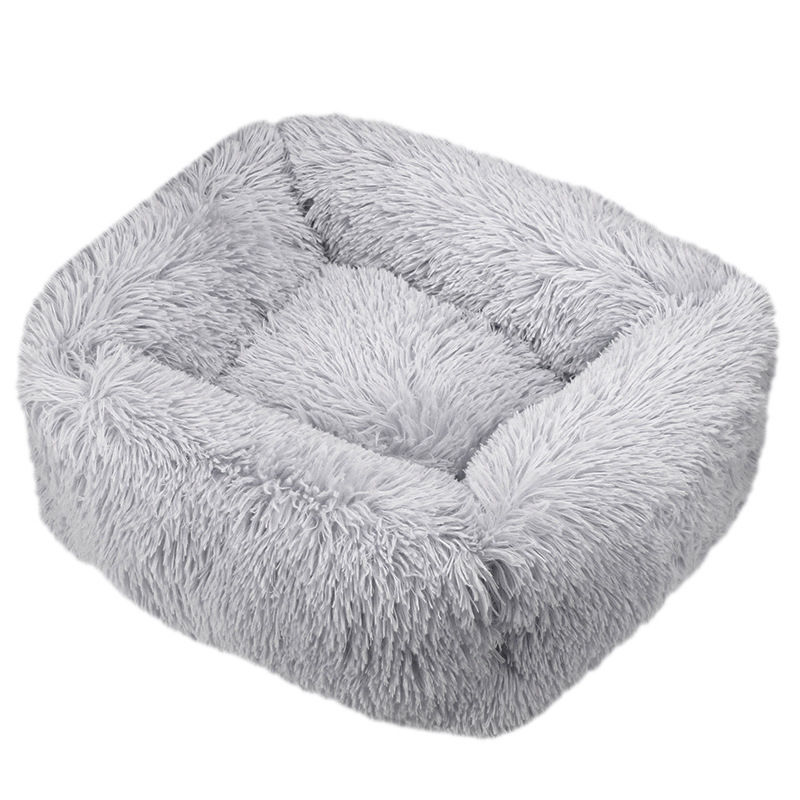 Luxury Warm Soft Comfortable Plush Pet Bed For Sleeping Calming Dog Bed