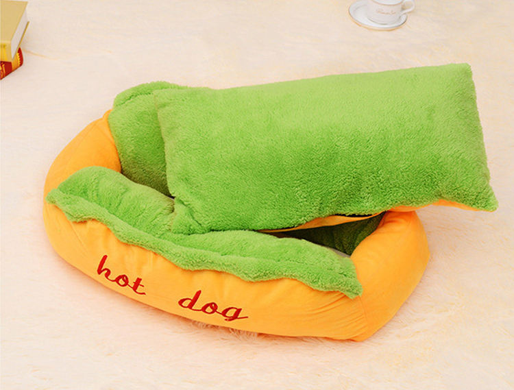 Wholesale Custom Hot Dog Bed Comfortable Soft Pet Bed For Dogs And Cats