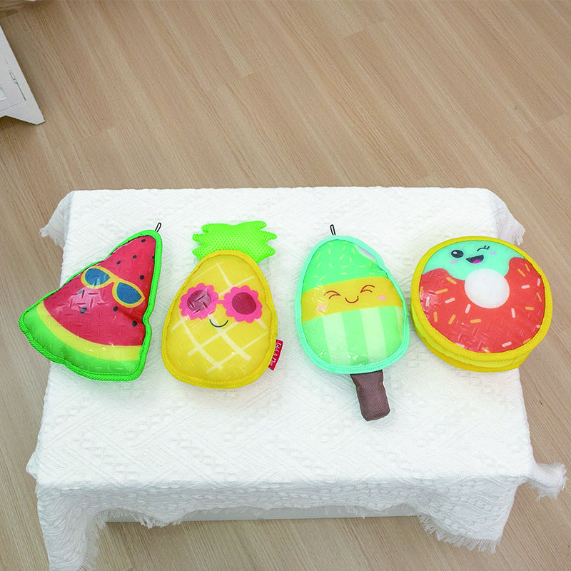 Manufacturer Wholesale Chew Watermelon Pineapple Donut Dog Tpr Toys