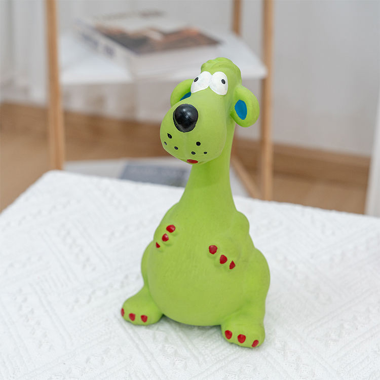 Wholesale Oem Custom Bite-resistant Squeaky Rubber Cartoon Dog Toys