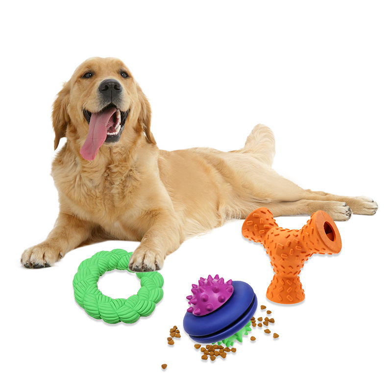 New Design Pet Toys Natural Rubber Dog Leaking Toys