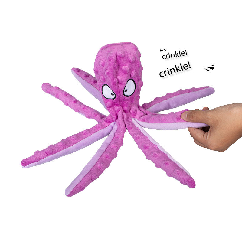 Wholesale Custom Durable Octopus Model Dog Chew Toys Interactive Dog Toys