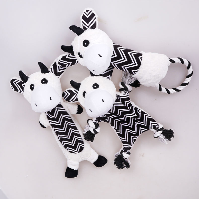 Wholesale Custom New Design Durable Short Plush Dog Chew Toy Interactive Dog Toys
