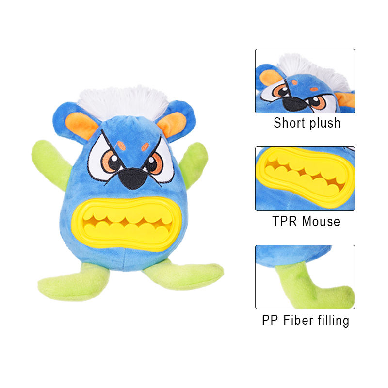 Wholesale Custom New Design Durable Plush And Tpr Interactive Leaking Food Dog Toys