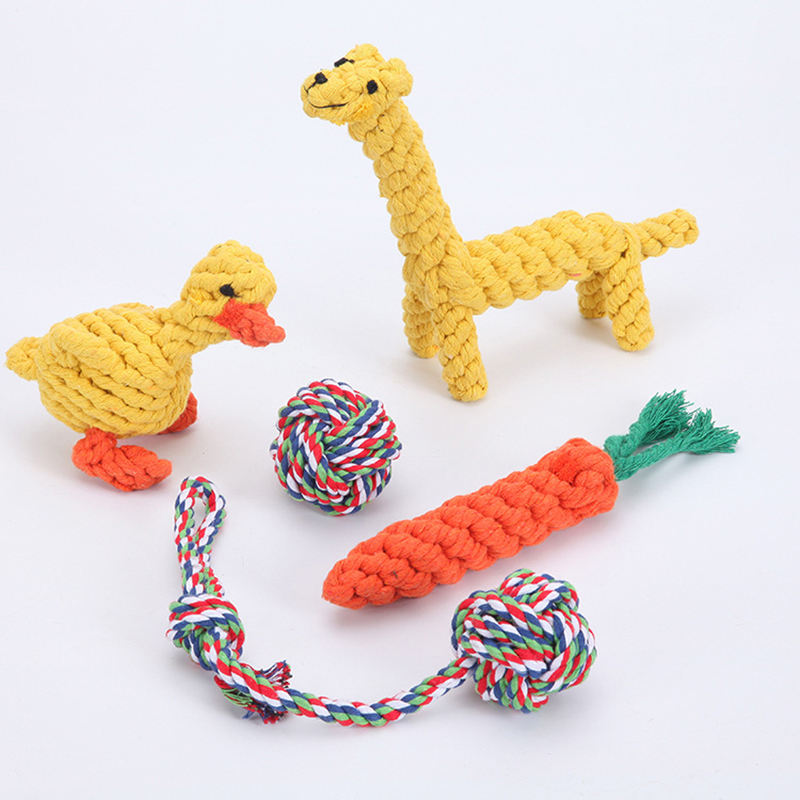 Wholesale Customize Animal Cotton Plush Pet Dog Toys Cotton Rope Pet Toys