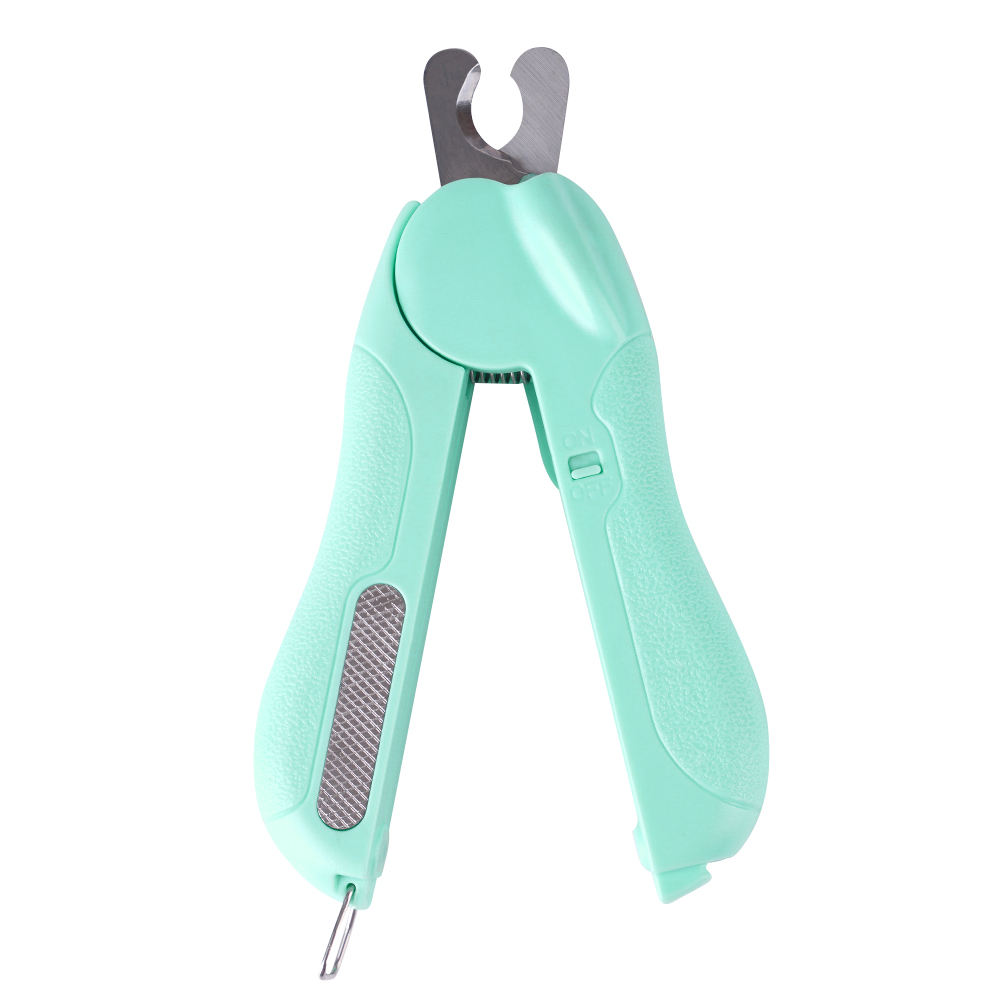 Led Light Pet Nail Clippers With Nail Grinder