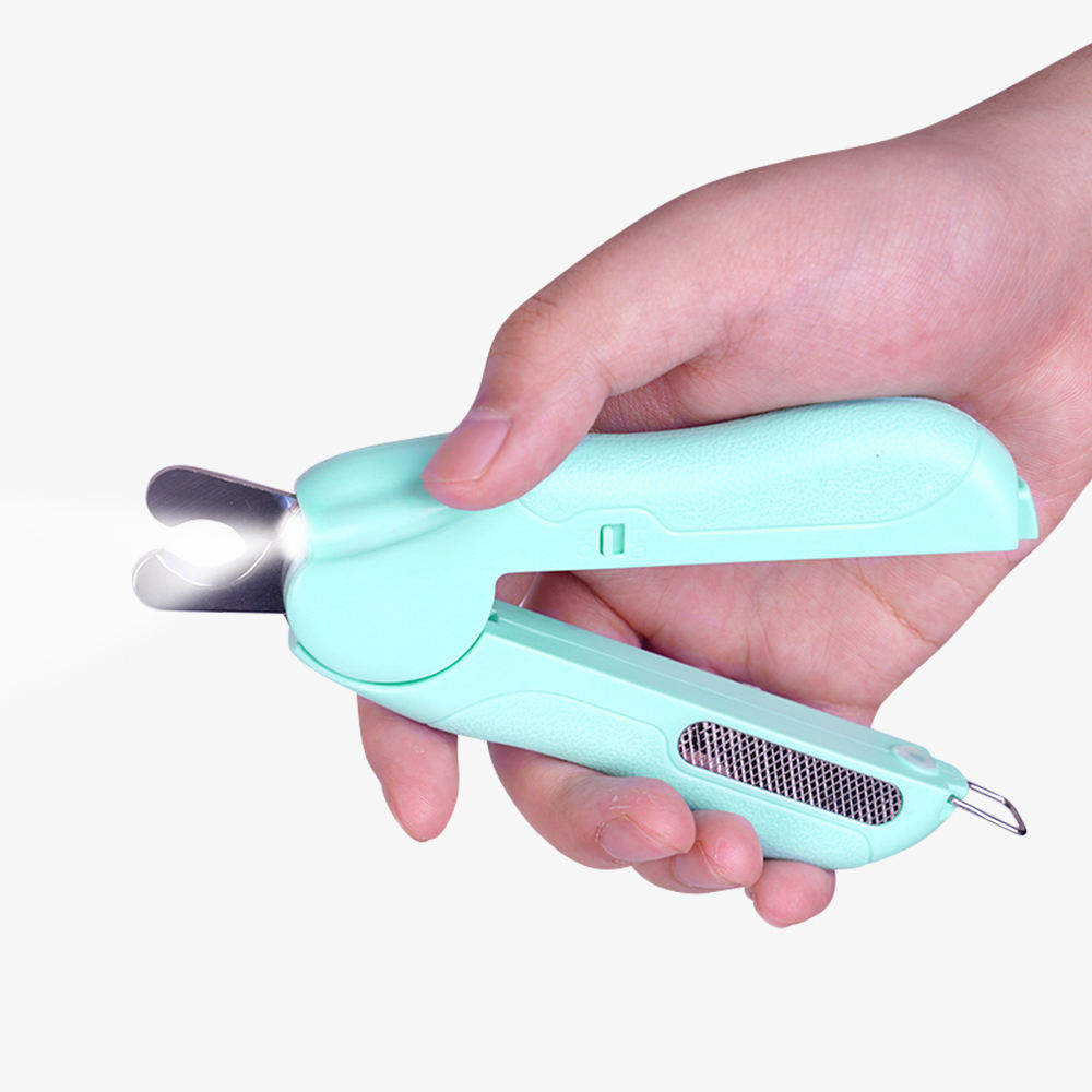 Led Light Pet Nail Clippers With Nail Grinder