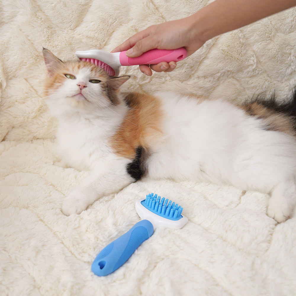 New Design One Key Pet Hair Remover Bathing Massage Brush