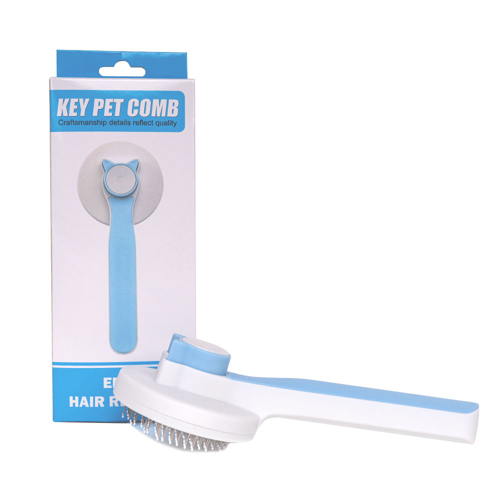 New Design One Key Pet Hair Remover Dog Grooming Brush