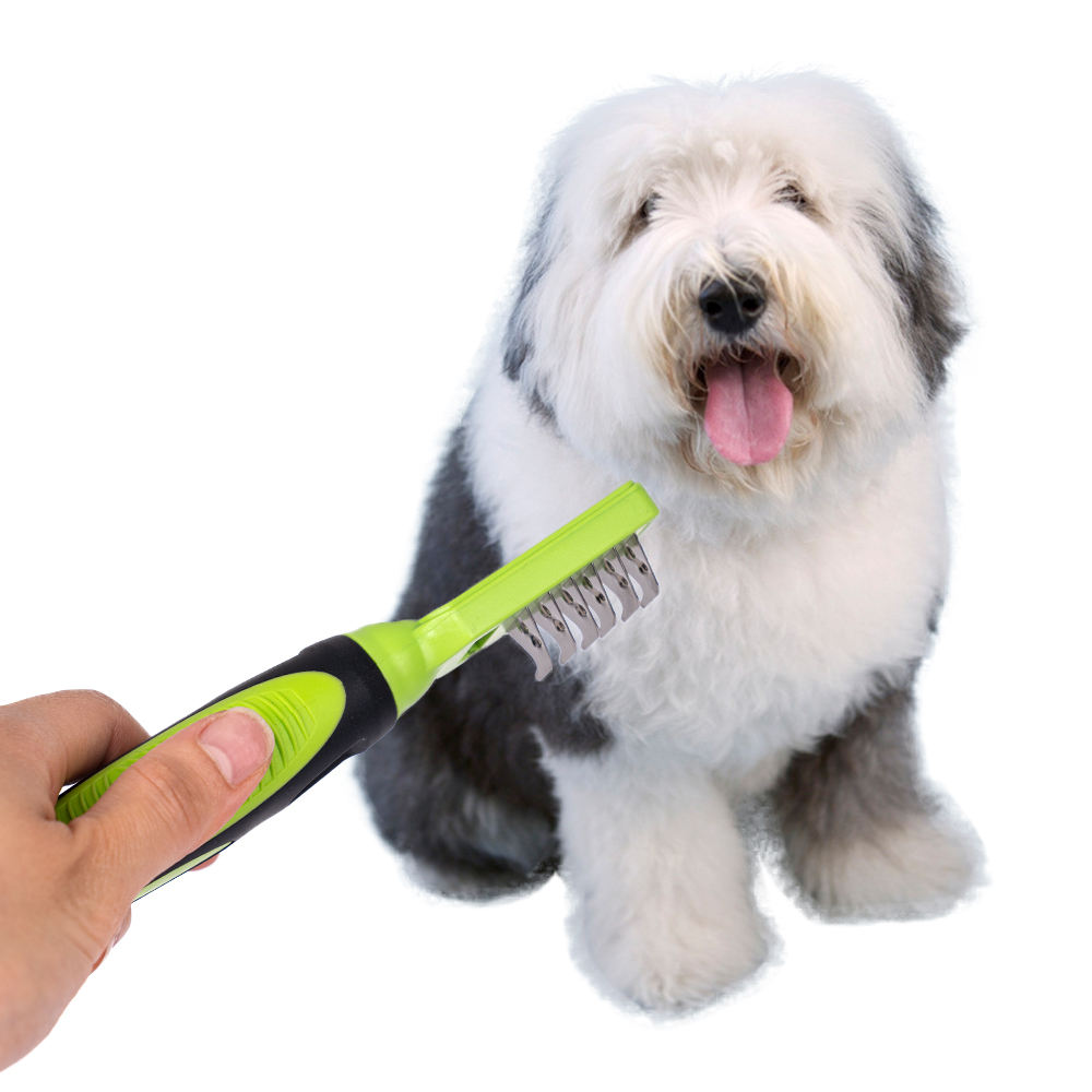 Stainless Steel Pet Mat Remover Dematting Tool For Grooming Cats And Dogs