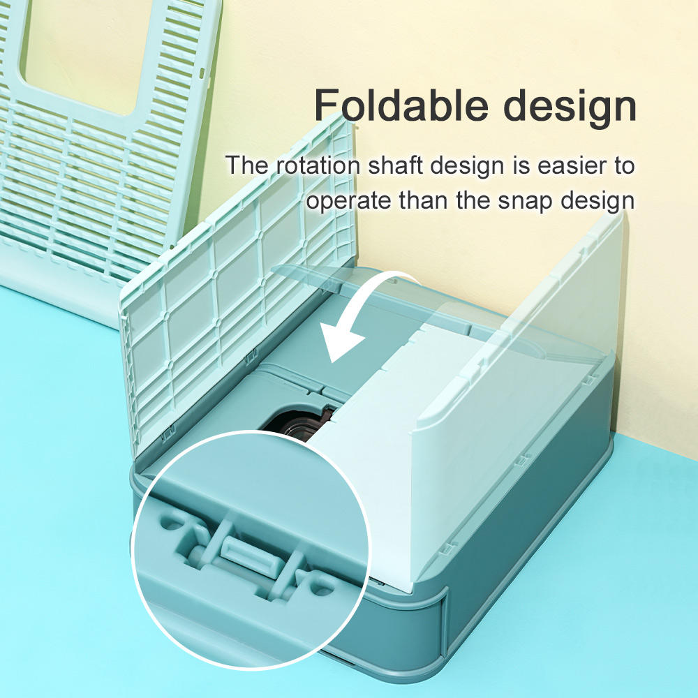 New Design Collapsible Cat Litter Box Foldable Cat Litter Tray Cat Toilet