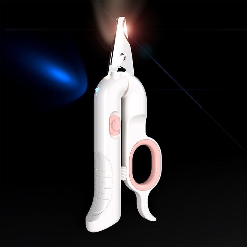 Led Light Tpe Stainless Steel Sharp Pet Nail Clippers For Dogs And Cats