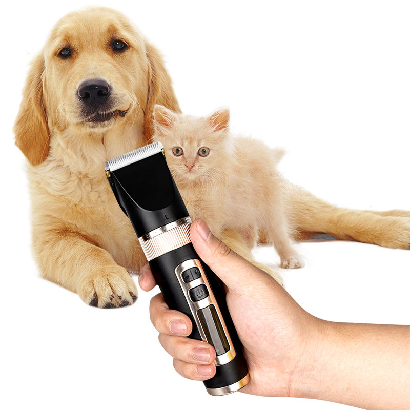 Professional Pet Grooming Clippers Kit Rechargeable Pet Hair Trimmer
