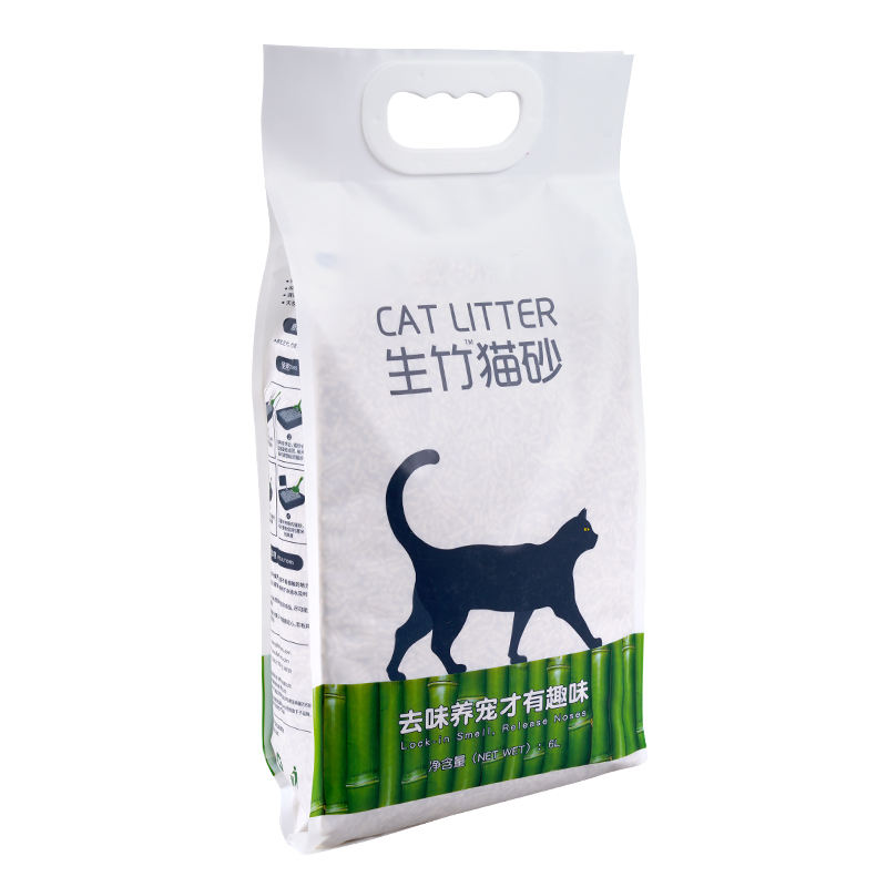 Manufacturer New Design Eco-friendly Super Deodorant Raw Bamboo Cat Litter