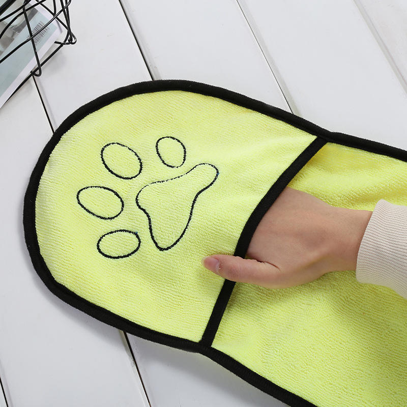 Wholesale Custom Logo Microfiber Dog Towel Comfortable Pet Towel Drying For Dogs And Cats Bathing