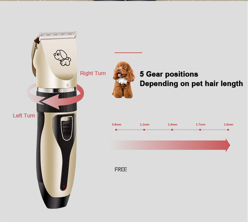 Wholesale Custom Professional Pet Grooming Clippers Kit Silent Pet Hair Clippers