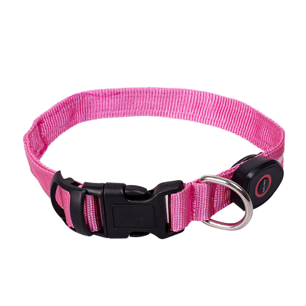Solar Rechargeable Led Dog Collar And Leash Set