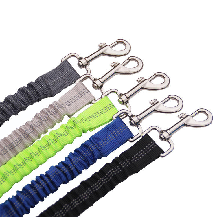 Wholesale Custom Comfortable Dog Seat Belt Reflective Pet Car Seat Belt Dog Bungee Leash