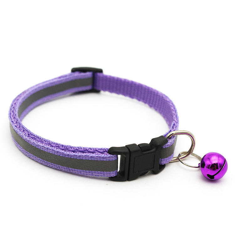 Wholesale Custom Reflective Pet Collar For Small Cats And Dogs With Bell