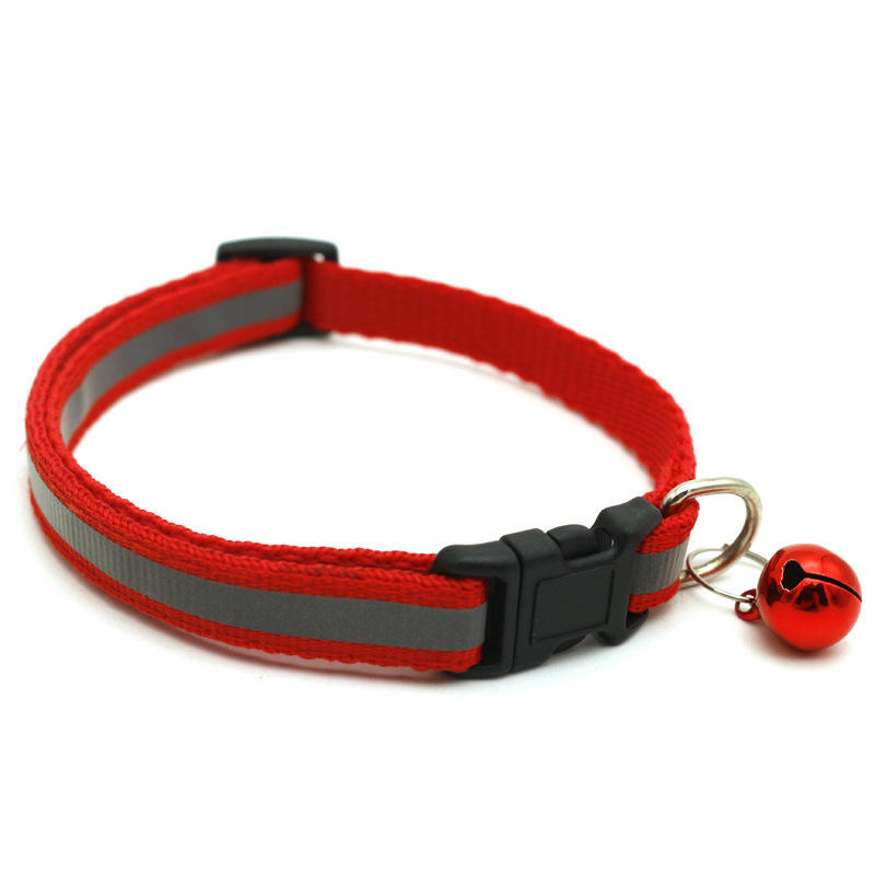 Wholesale Custom Reflective Pet Collar For Small Cats And Dogs With Bell