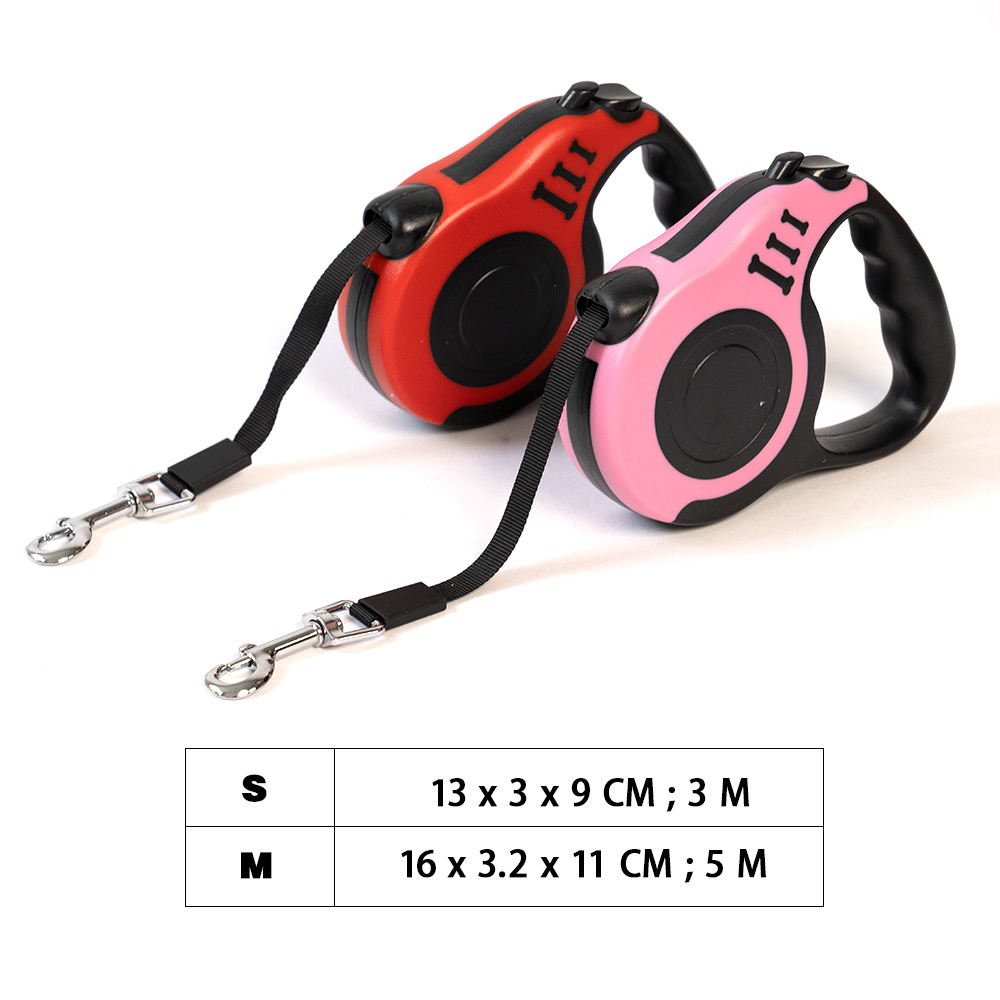 Custom Logo And Packaging Multiple Colors Abs Retractable Dog Leash