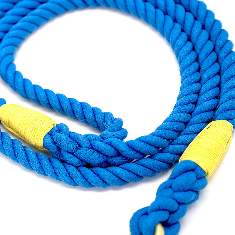 Wholesale Custom Multiple Color Durable Cotton Rope Pet Dog Leash