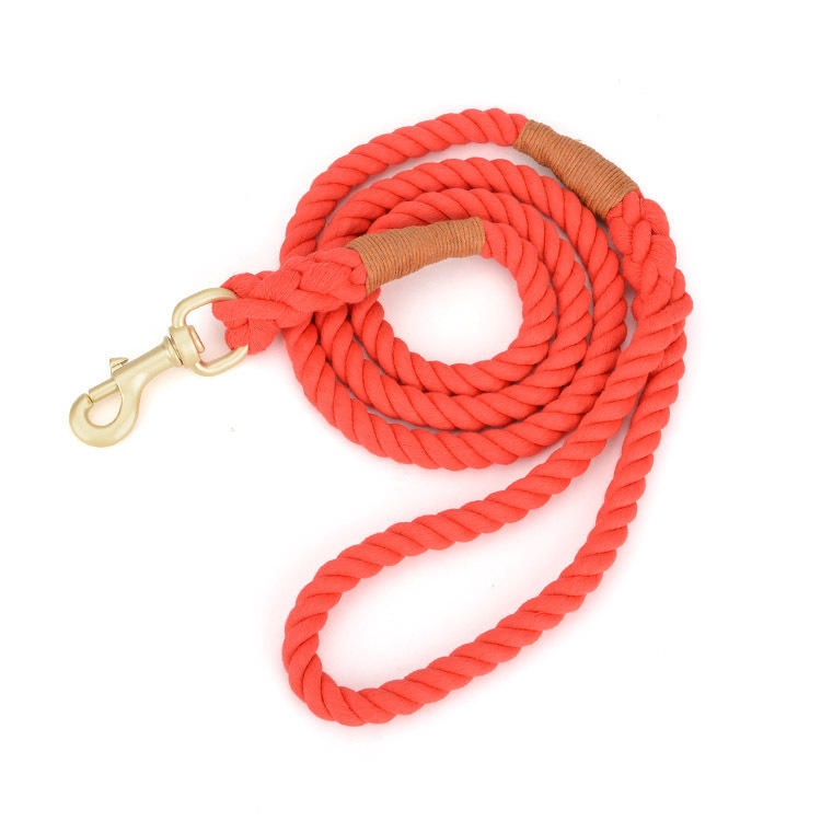 Wholesale Custom Multiple Color Durable Cotton Rope Pet Dog Leash