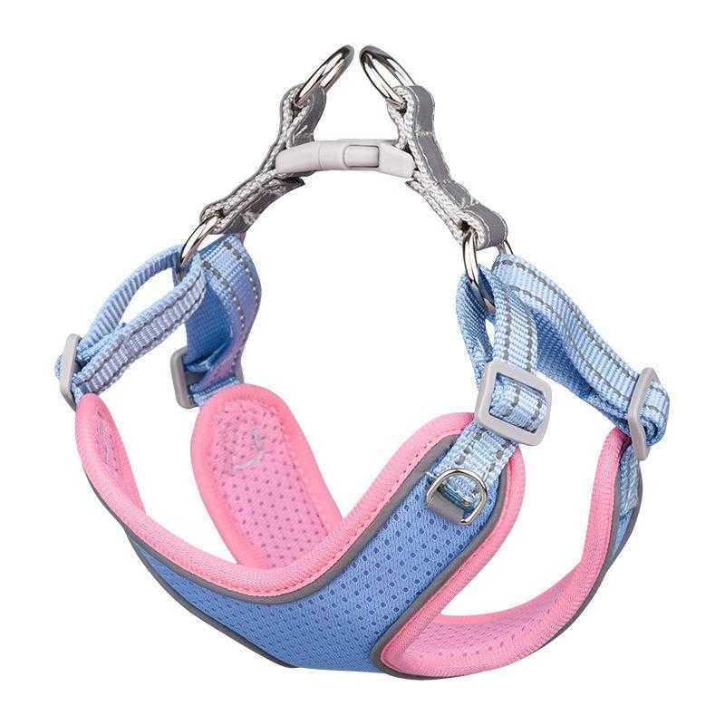 Manufacture Wholesale Reflective Comfotable Breathable Pet Harness And Leashes