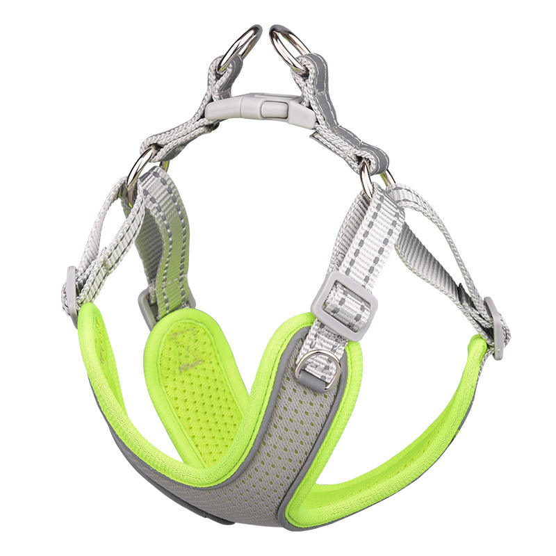 Manufacture Wholesale Reflective Comfotable Breathable Pet Harness And Leashes