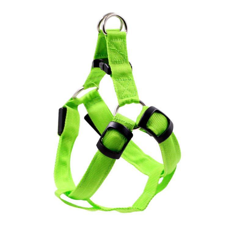 Wholesale Custom Comfortable Adjustable Rechargeable Led Dog Harness Outdoor Pet Harness