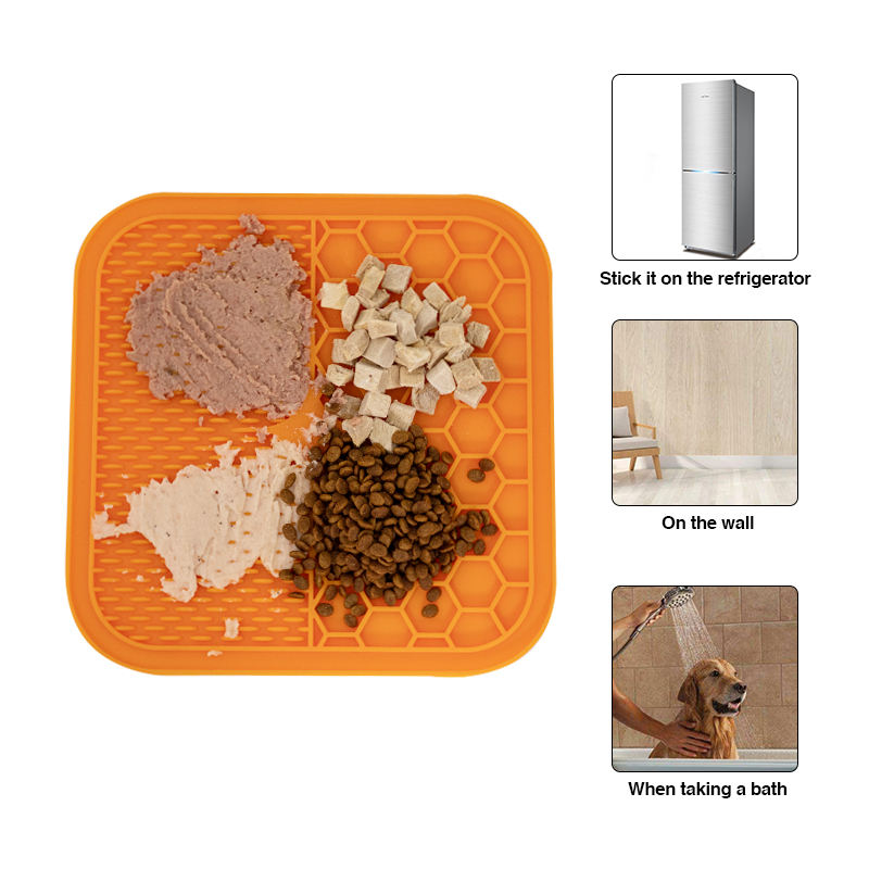 Wholesale Custom Pet Grooming Tool Silicone Lick Mat Dog Bowl