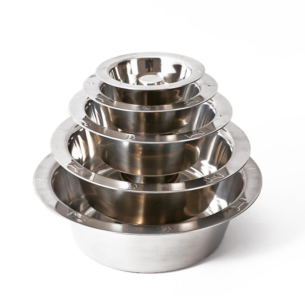 Manufacturer Custom Stainless Steel Anti-choking Metal Pet Slow Bowl
