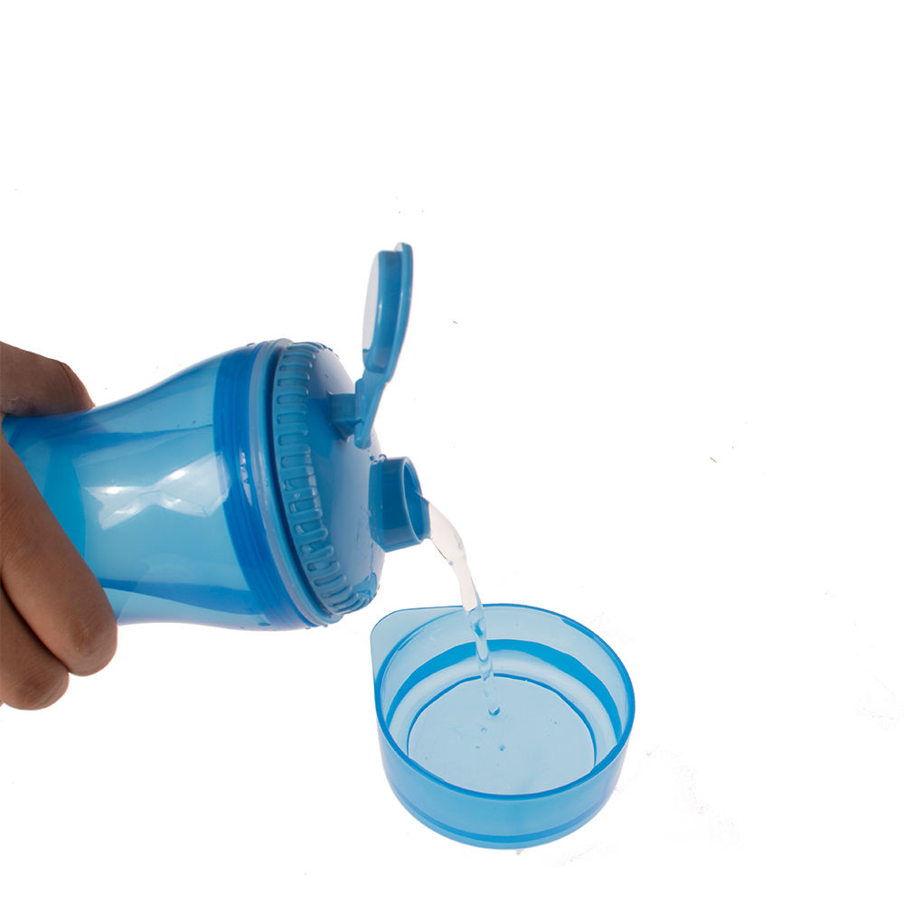 Wholesale Custom Portable Pet Dog Water Bottle Dual-use Dog Food Water Bottler Outdoor Travel Bowl Feeder