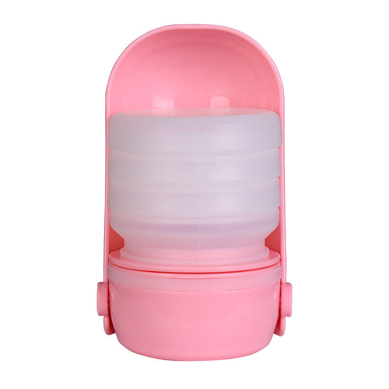 Food Grade Silicone Foldable Pet Water Bottle Outdoor Portable Dog Water Bottle