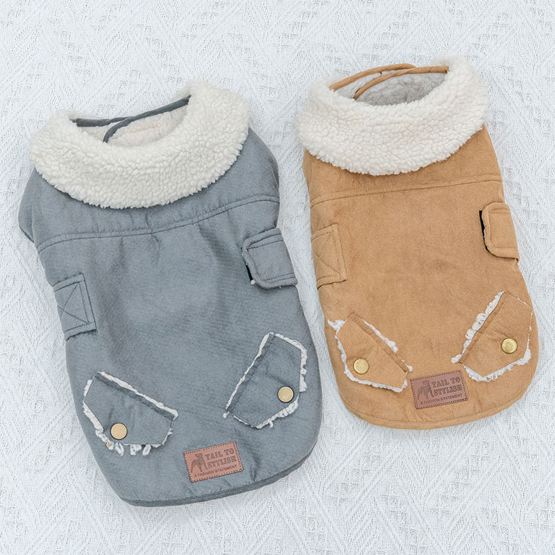 Manufacturer Wholesale Custom Logo Winter Wardrobe Outdoor Warm Comfortable Stylish Dog Coat Adjustable Pet Jacket