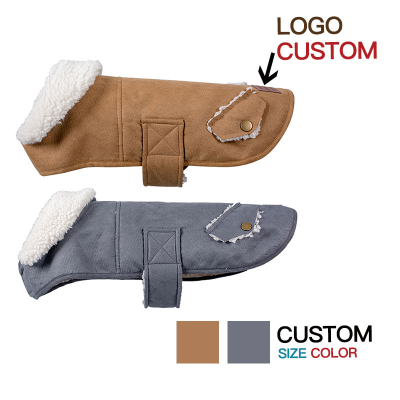 Manufacturer Wholesale Custom Logo Winter Wardrobe Outdoor Warm Comfortable Stylish Dog Coat Adjustable Pet Jacket