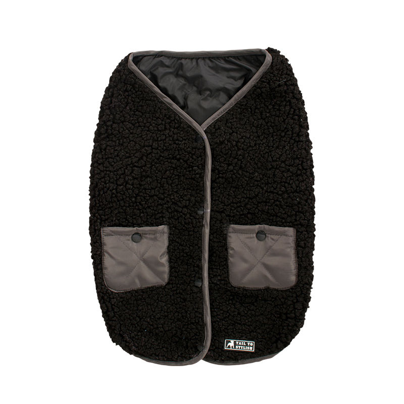 Wholesale Custom Warm Plush Pet Coat Jacket Dog Clothes