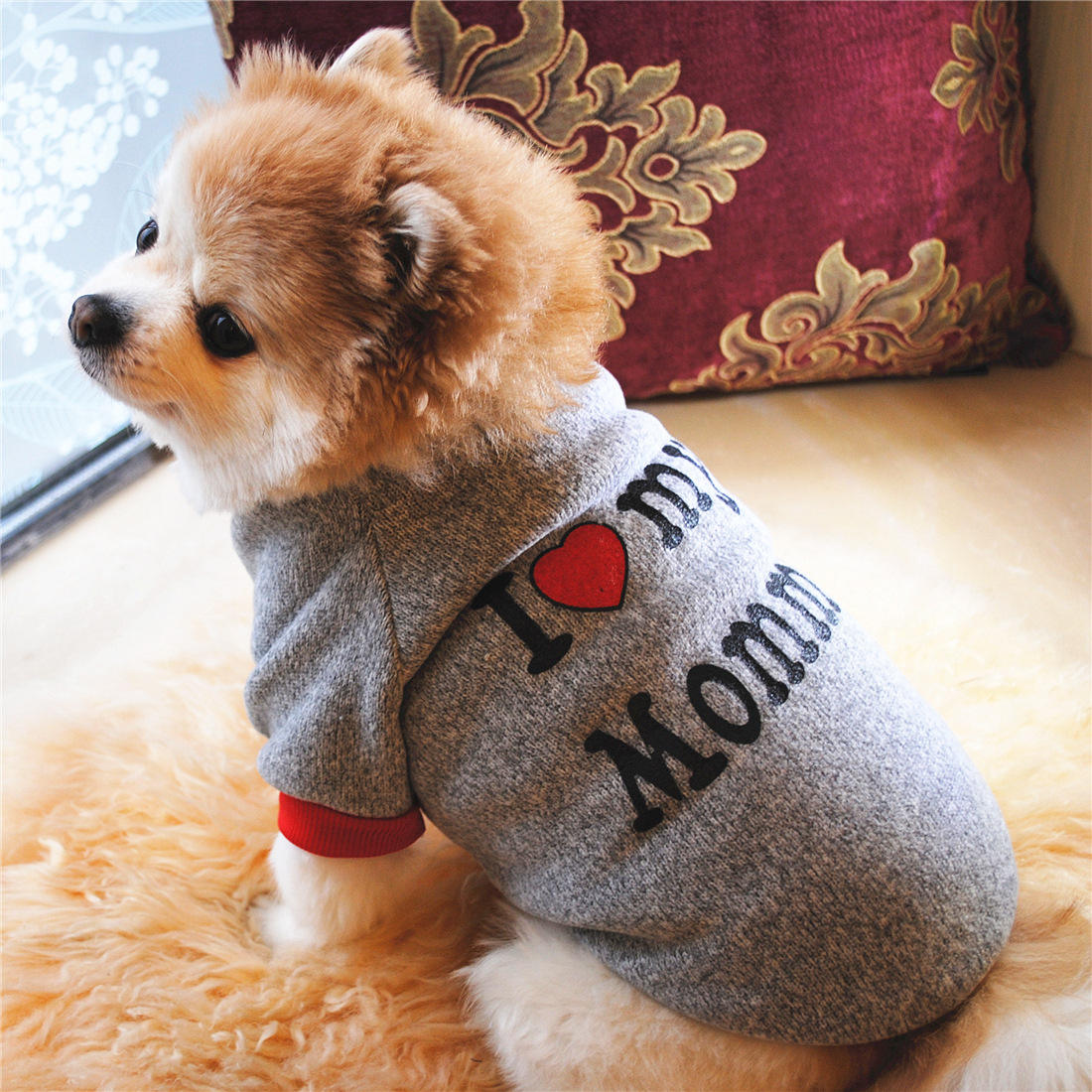 Custom Printed Cotton Fleece Warm Winter Pet Coat Dog Vests