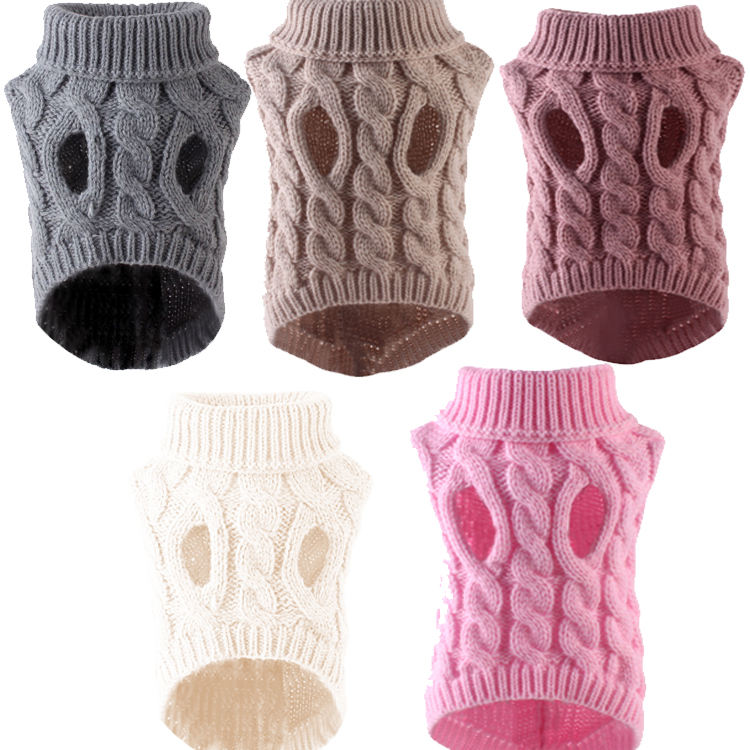 Custom Knitted Dog Winter Clothes Warm Dog Sweater
