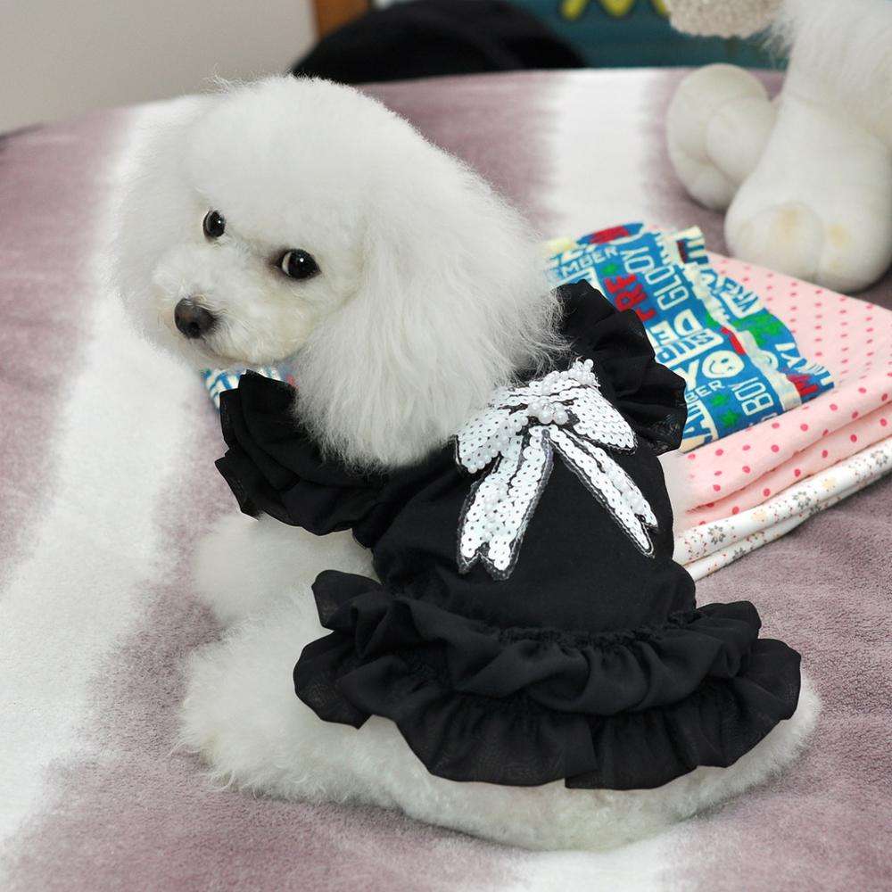 Dog Dress Costumised Skirt Princess Small Dog Pink Blue Dresses Summer Wedding Puppy Pet Supplies