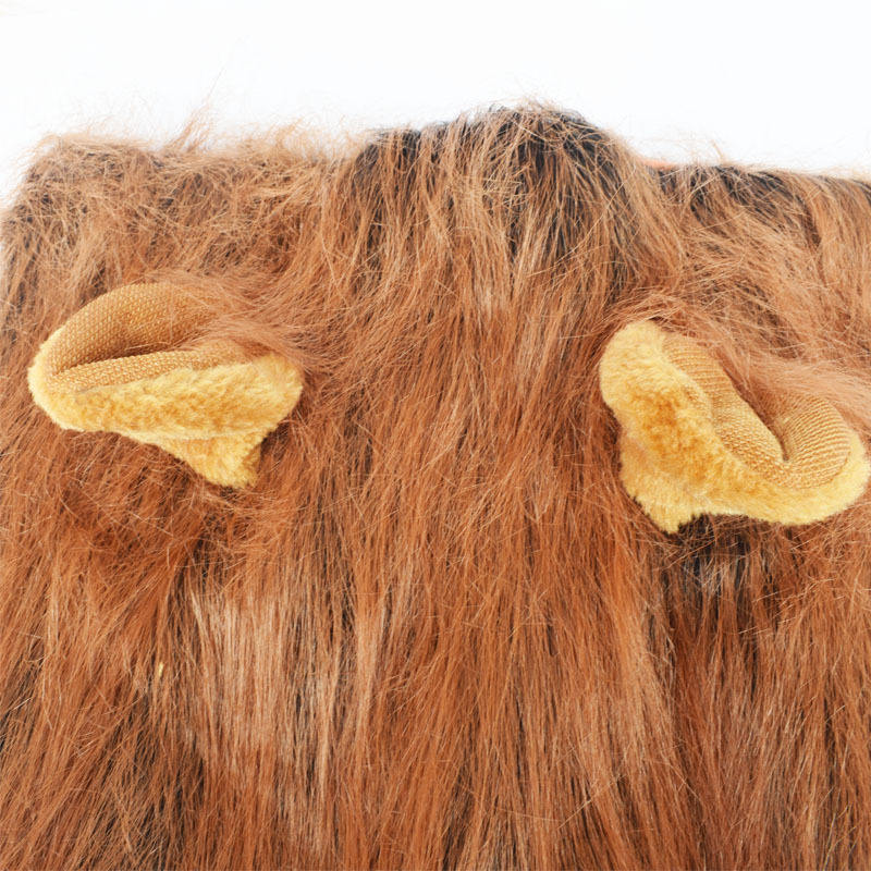 Wholesale Oem Manufacturer Pet Wig Lion Mane Costume For Small Large Dogs Festival Party Fancy Hair Dog Clothes